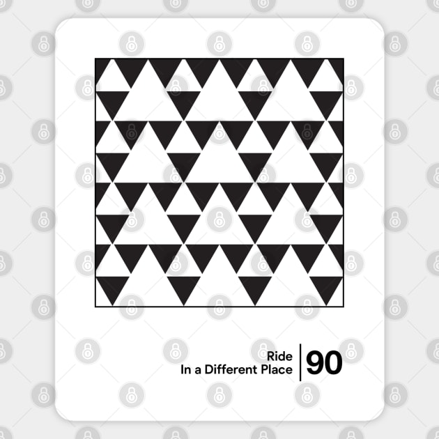 Ride - In A Different Place / Minimalist Style Artwork Magnet by saudade